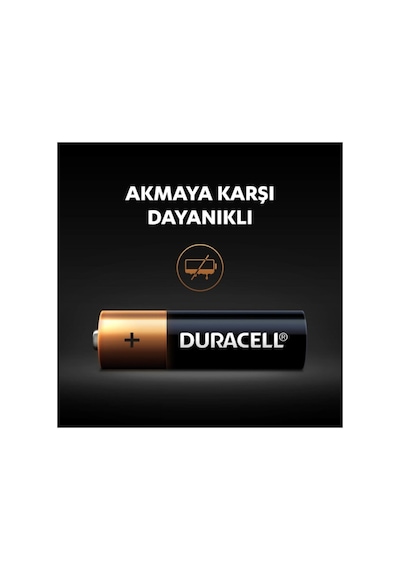 Kalem Pil - Alkalin Pil - 4 Lü Aa Duracel Pil - Belçika Malı Orjina Duracel Pil -