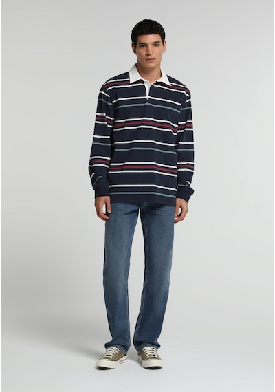 Colin's Colins Relaxed Fit Polo Yaka Çizgili Erkek Lacivert Uzun Kol Tişört Cl1081809 Q1.v1 Nav Colin's Colins Relaxed Fit Polo Yaka Çizgili Erkek Lacivert Uzun Kol Tişört Cl1081809 Q1.v1 Nav