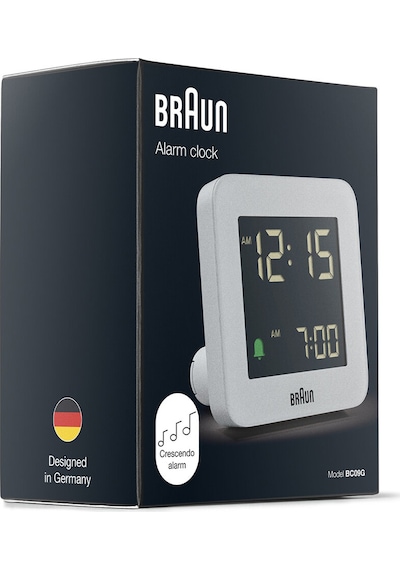 Braun Bc09g Gri Dijital Alarmlı Masa Saati Brn.bc09g