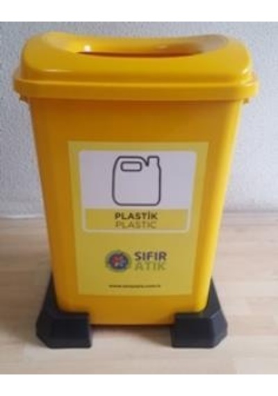 Sıfır Atık Geri Dönüşüm Atık Kovası Plastik Atık 50 Lt