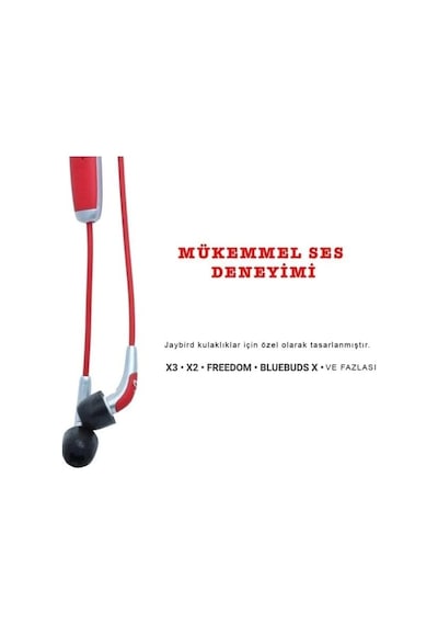 Hafızalı Jaybird Comfort Kulaklık Başlıkları - Premium Hafızalı S- M- L Boy Köpük Kulak Uçları - Tüm Kulaklıklarla Uyumludur