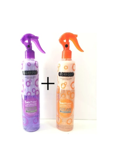 Morfose Argan Özlü Çift Fazlı Fön Suyu 400 ML + Keratin Özlü Fön Suyu 400 ML