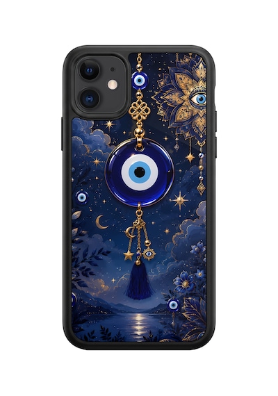 İphone 11 Uyumlu Nazarboncuğu Desenli Kamera Korumalı Darbelere Dayanıklı Kılıf 1243-nazarboncuğu-iphone11