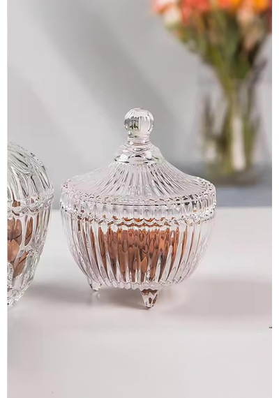 Cam Çizgili Şekerlik 50 Ml Çok Renkli