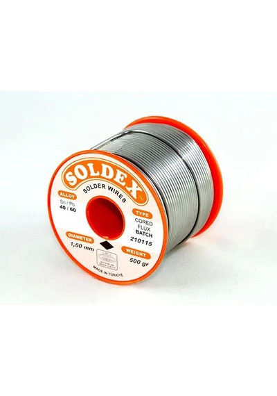 Soldex 40-60 Lehim Teli 500 Gr 1.2 Mm - Sn:40 / Pb:60