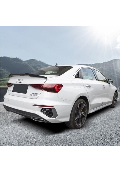 Audi A3 Sedan 2021+ Piano Black Boyalı M4 Yarasa Spoiler