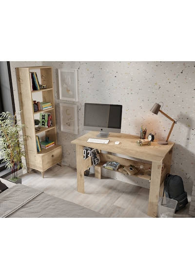 Selen Çocuk Odası Takımı Meşe - 5 Parçalı Tamamı 1. Kalite Mdf Meşe