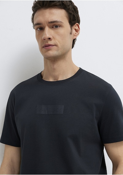 Mavi - Mavi Black Baskılı Siyah Tişört 0613270-71379