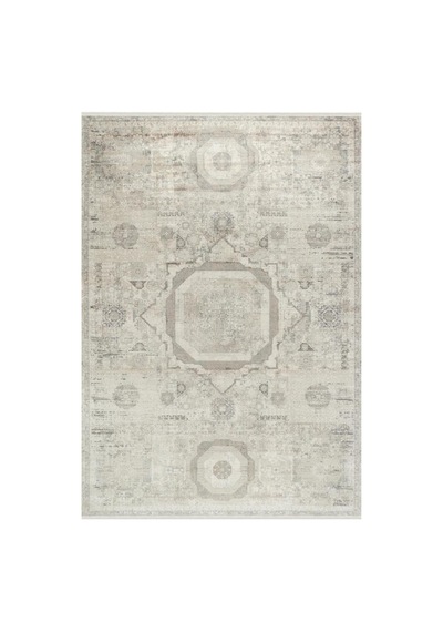 Salon Halısı Viskon Bambu Dokuma Halı Yumuşak Dokulu Modern Sık Dokuma Aura 2841 Gri