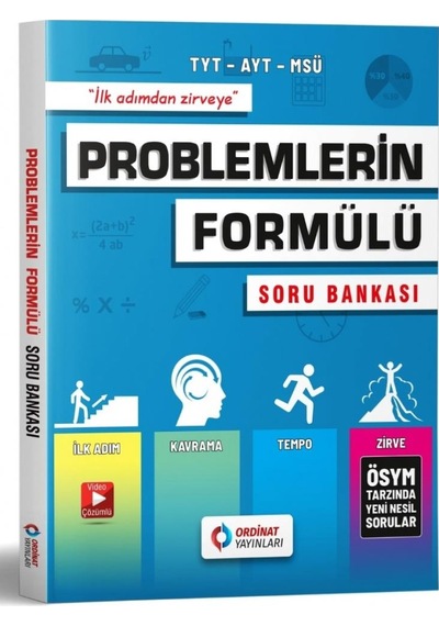 Ordinat Yayınları Tyt Ayt Problemlerin Formülü Soru Bankası 2024
