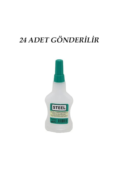 24 Adet Wincell Steel Hızlı Yapıştırıcı 37gr 200ml Mdf-ahşap-metal-plastik-deri 4741