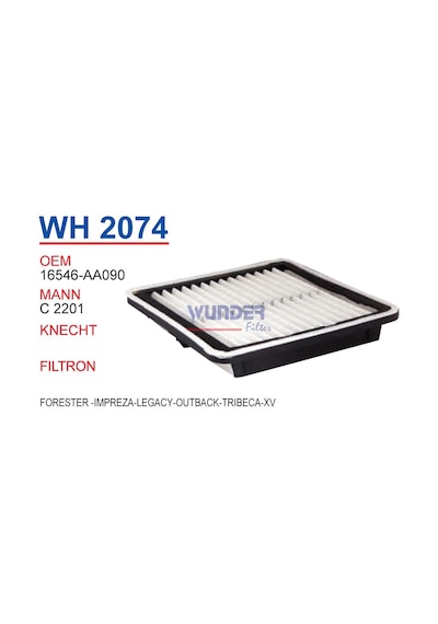 WUNDER WH2074 HAVA FİLTRESİ - FORESTER -IMPREZA-LEGACY-OUTBACK-TR