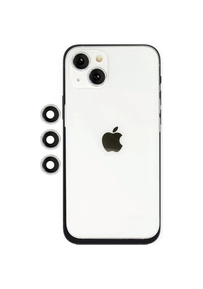 Ersapple İphone 14 Shine Kamera Lens - Gümüş