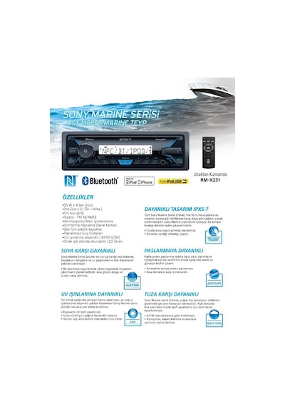 Sony Dsx-m55bt Marin Teyp