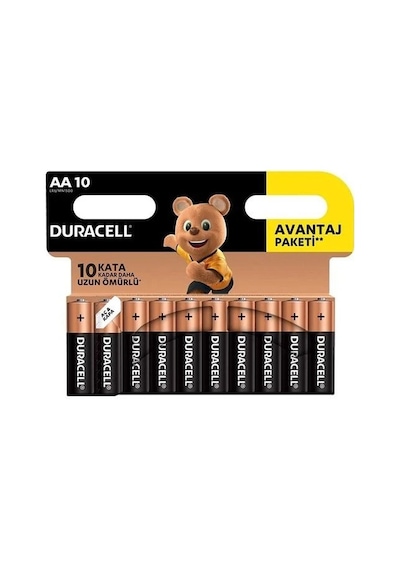 PİL DURACELL BASIC KALEM AA 10'LU (PAKET)