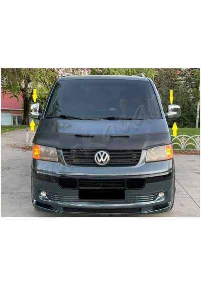 Woc Chrome Vw T5 Multivan Krom Ayna Kapağı 2003-2010 2 Parça  Abs