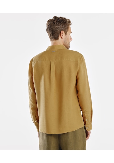 Yargıcı Regular Fit Keten Gömlek 25yegm6001x 053 Sarı