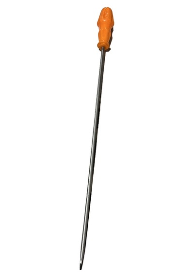 Turuncu Başlıklı Düz Tornavida Uzun 4x30 Cm