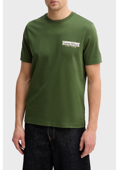 Tommy Hilfiger Erkek T Shirt Mw0mw41463 L01 Yeşil Yeşil
