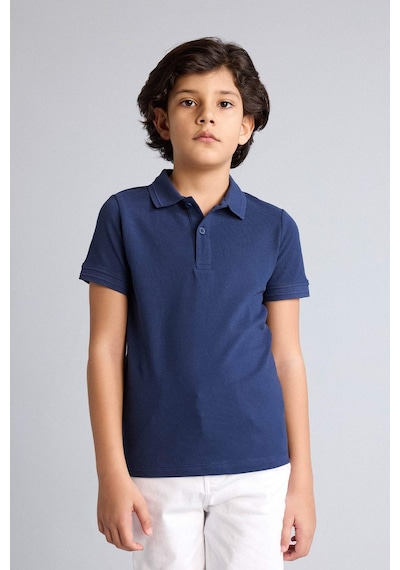 Defacto Basıc Pike Polo Tişört Erkek Çocuk K1689a626smnv31 Lacivert-nv31