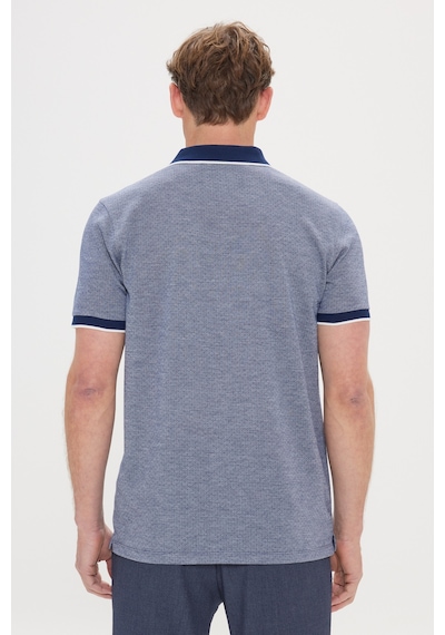 AC&Co / Altınyıldız Classics Erkek Lacı Slim Fit Dar Kesim Polo Yaka Jakarlı Tişört Lacivert AC&Co / Altınyıldız Classics Erkek Lacı Slim Fit Dar Kesim Polo Yaka Jakarlı Tişört Lacivert
