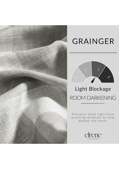 Elrene Home Fashions Farmhouse Living Grainger Buffalo-check Karartma Perdesi, Oturma Odası Ve Yatak Odası Perdesi, Çubuk Cepli, 132,1 X 241,3 Cm, Gri, 1 Perde Elrene Home Fashions Farmhouse Living Grainger Buffalo-check Karartma Perdesi, Oturma Odası Ve Yatak Odası Perdesi, Çubuk Cepli, 132,1 X 241,3 Cm, Gri, 1 Perde