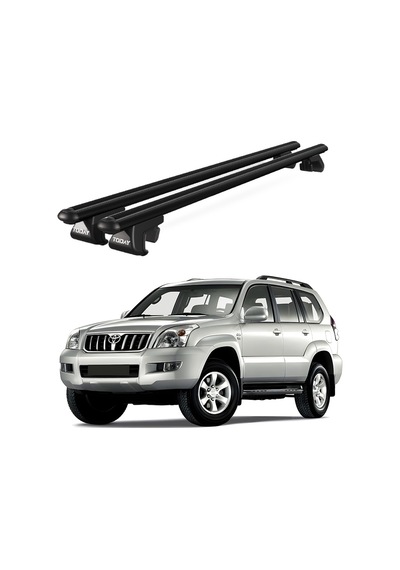 Venüs Toyota Land Cruiser 120 2002-2009 Uyumlu Siyah Ara Atkı Port Bagaj Tavan Barı