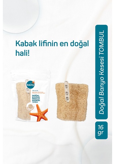 Balmy Doğal Kabak Tombul Banyo Kesesi Çok Renkli
