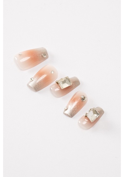 Pop Beauty Takma Tırnak Seti & Zararsız Yapıştırıcı, El Yapımı Handmade Popbeauty10174