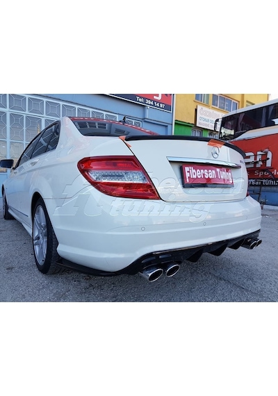 Mercedes C180(Makyajsız) Tampon Ekleri -fibersan Tuning