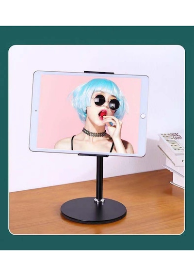 360 Ayarlı Metal Standlı Masa Üstü Tablet Telefon Tutucu Telefon Tablet Standı