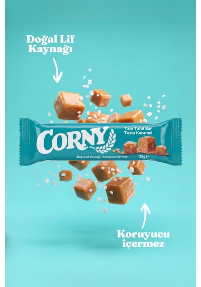 Corny Tam Tahıl Bar Tuzlu Karamel X 12 Adet