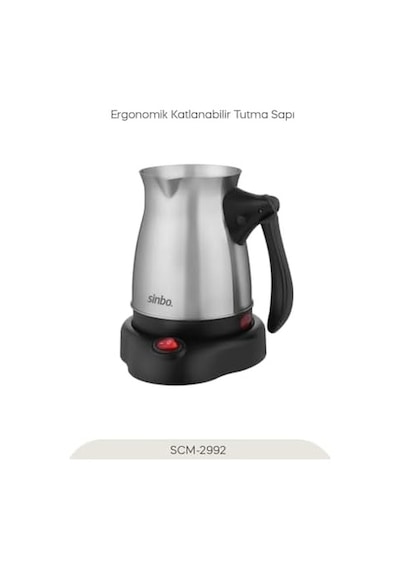 2992 Elektrikli Çelik Cezve Türk Kahvesi Makinesi