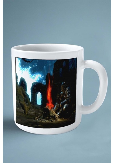 Dark Souls Oyun Baskılı Kupa Bardak Çift Taraflı Kişiye Özel Model 7 Çok Renkli