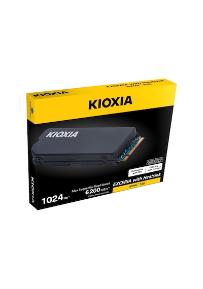 Kıoxıa Excerıa Heatsınk G4, Lsc11k1t02g8, 1tb, 6200/4900, Gen4, Nvme Pcıe M.2 2280, Ssd, Soğutuculu