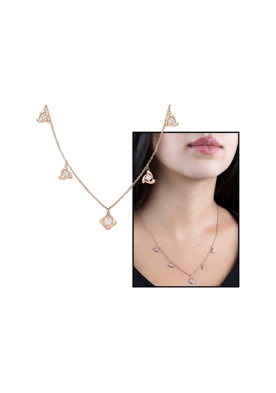 Zirkon Tektaş-Rüzgar Gülü Kombinli Rose Renk 925 Ayar Gümüş Şans (429460012) Zirkon Tektaş-Rüzgar Gülü Kombinli Rose Renk 925 Ayar Gümüş Şans (429460012)