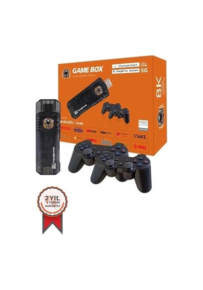 Özel Üretim Oyun Konsolları 2ın1 8k Ultra Hd 64gb Gc06 Çocuk Kutu Siyah
