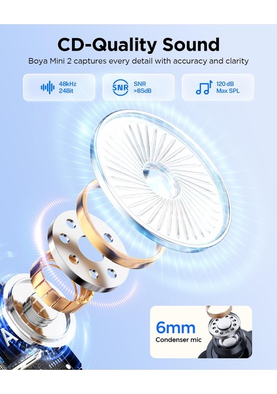 Boya Mini 2 Aı Kablosuz Yaka Mikrofonu Type-c Mat Siyah - Sku02 Sku: Smgstkf07c9bd2e8