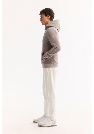 Avva Erkek Gri Kapüşonlu Soft Touch Polar Regular Fit Sweatshirt A52y1268