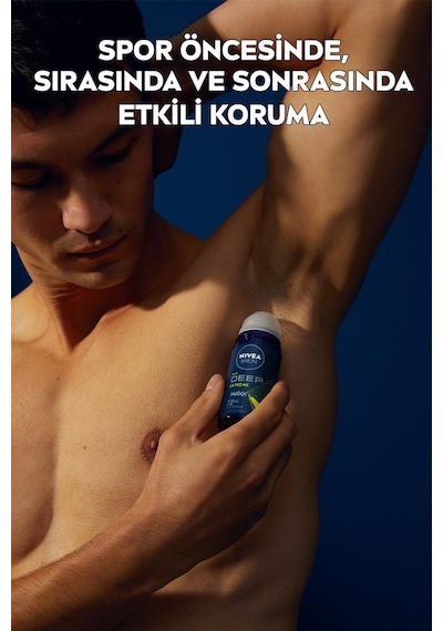 Nivea Men Deep Extreme Maxxtech 72 Saat Erkek Roll-On Deodorant 50 ML