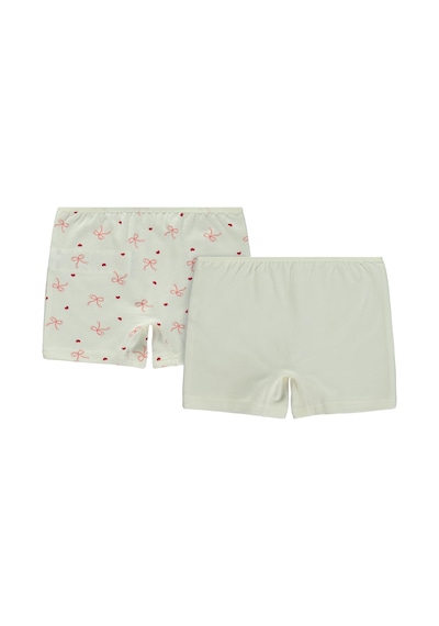Civil Girls Kurdele 2-12 Yaş Kız Çocuk 2'li Boxer - Standart Çok Renkli