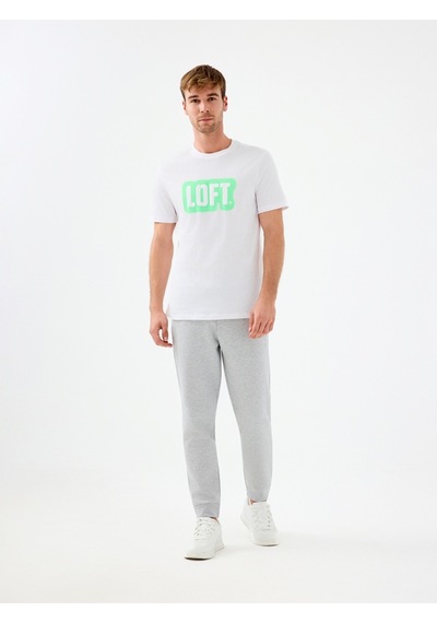 Regular Fit Erkek Tshirt K.kol White&green