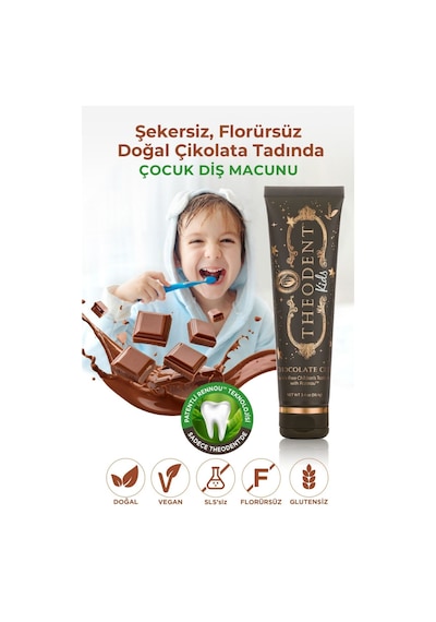 Theodent Classic Ve Kids Diş Macunu 2 Li Set Florürsüz Kakao Özlü Rennou Teknolojisi