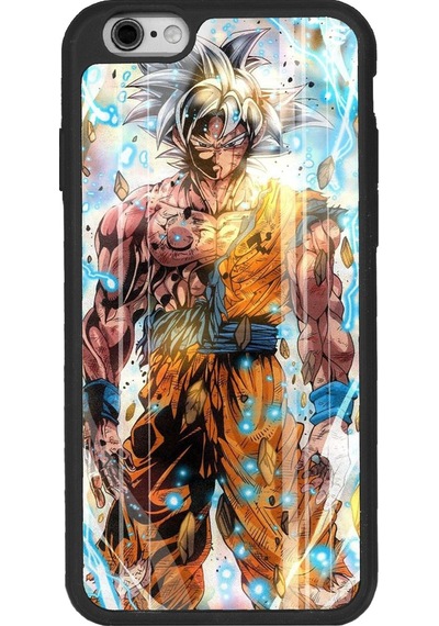 Apple Uyumlu iPhone 6 - 6s Anime War Tasarımlı Glossy Telefon Kılıfı Siyah