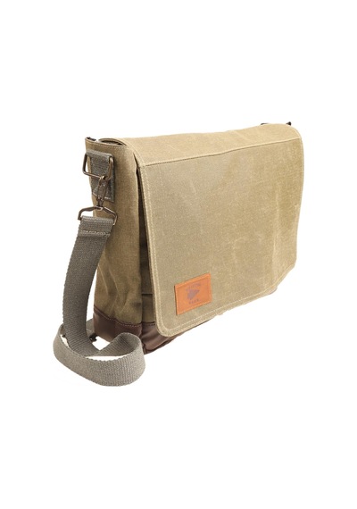 oldcottoncargo OLD COTTON CARGO 7171 UNISEX SU GEÇİRMEZ LEPTOP OMUZ ÇANTASI HAKİ