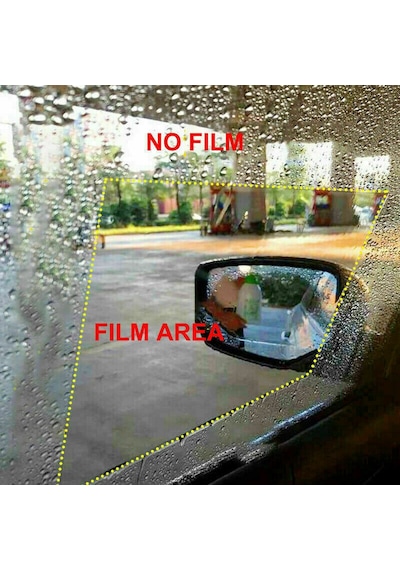4lü Araç Yan Ayna Cam Yağmur Kaydırma Film Su Kaydırıcı Film Seti