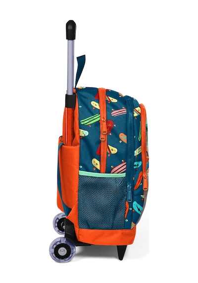 Coral High Kids Civit Neon Turuncu Kaykay Desenli Üç Bölmeli Işıklı Tekerlekli Çekçekli Okul Sırt Çantası 23923 Coral High Kids Civit Neon Turuncu Kaykay Desenli Üç Bölmeli Işıklı Tekerlekli Çekçekli Okul Sırt Çantası 23923