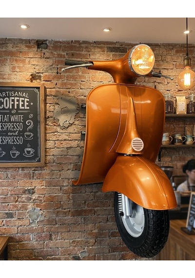 Scooter Motosiklet Duvar Dekoru
