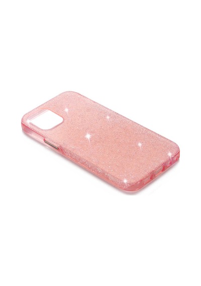 Apple Uyumlu iPhone 12 Mini Kılıf Işıldayan Şık Tasarım Eni Kılıf Pembe