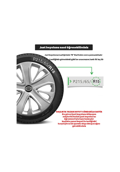 Hyundai Starex 15'' Inc Uyumlu Takım Jant Kapağı Tnc022